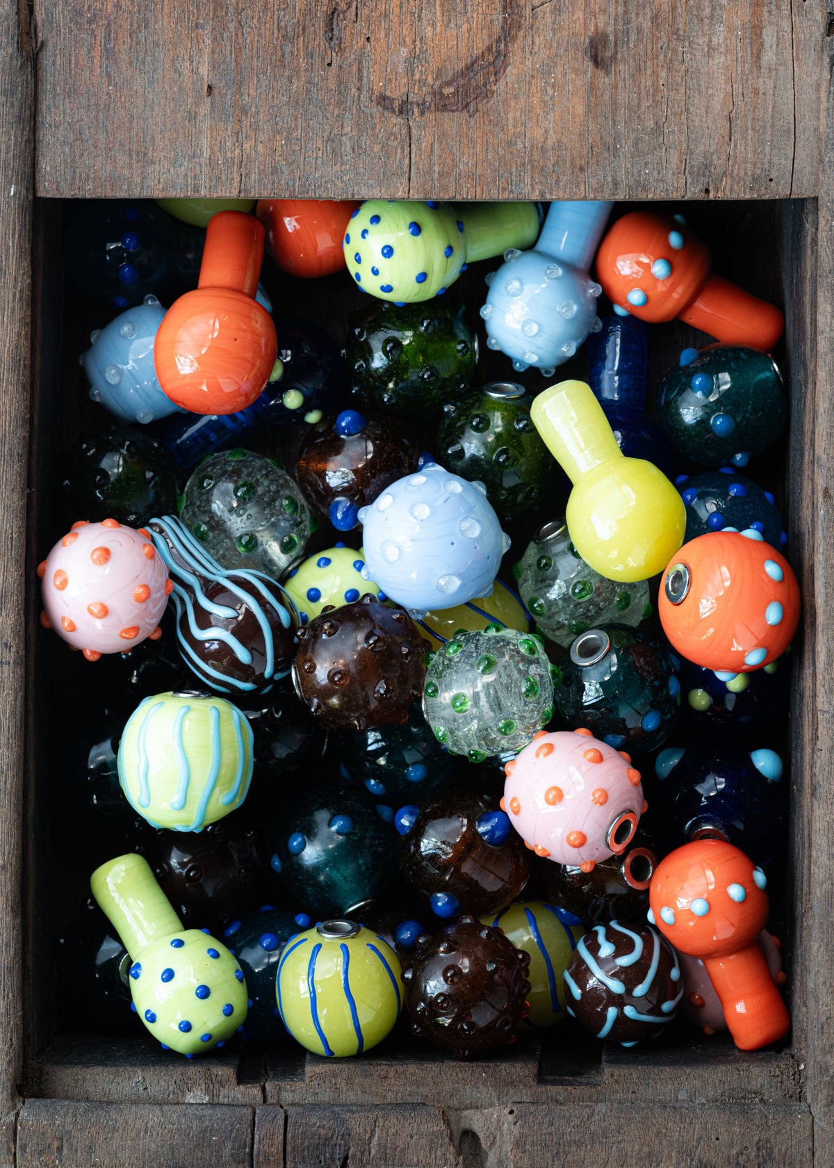 Confetti Recycled Glass Wall Hooks