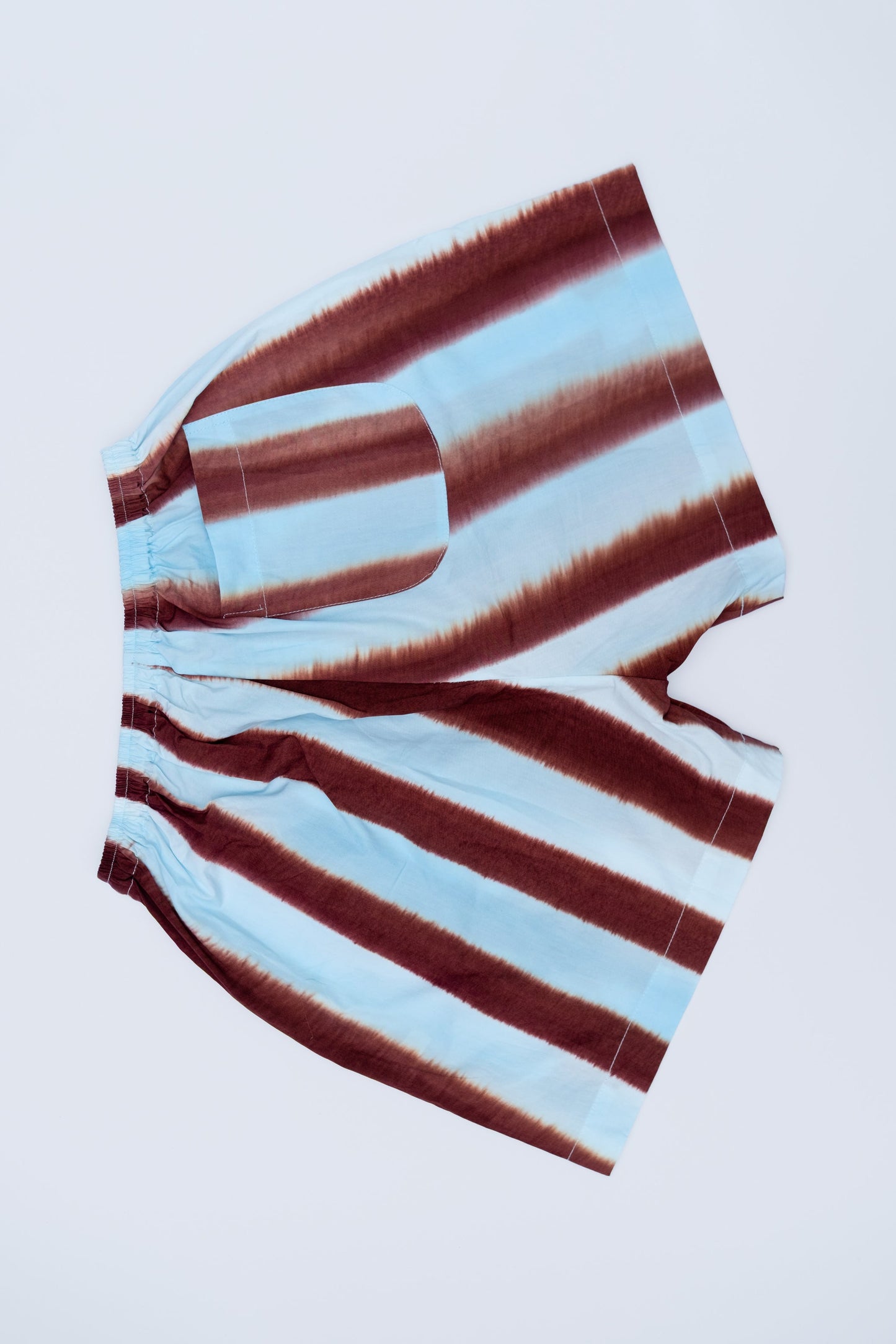 Striped Blue Cacao Shorts
