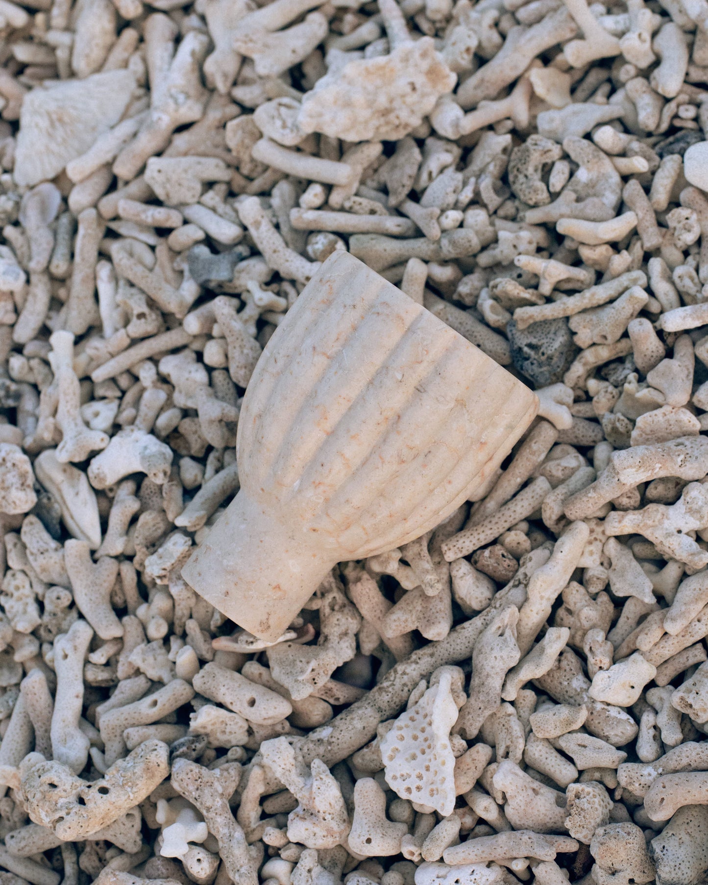 Ribbed Marble Goblet