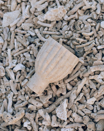 Ribbed Marble Goblet