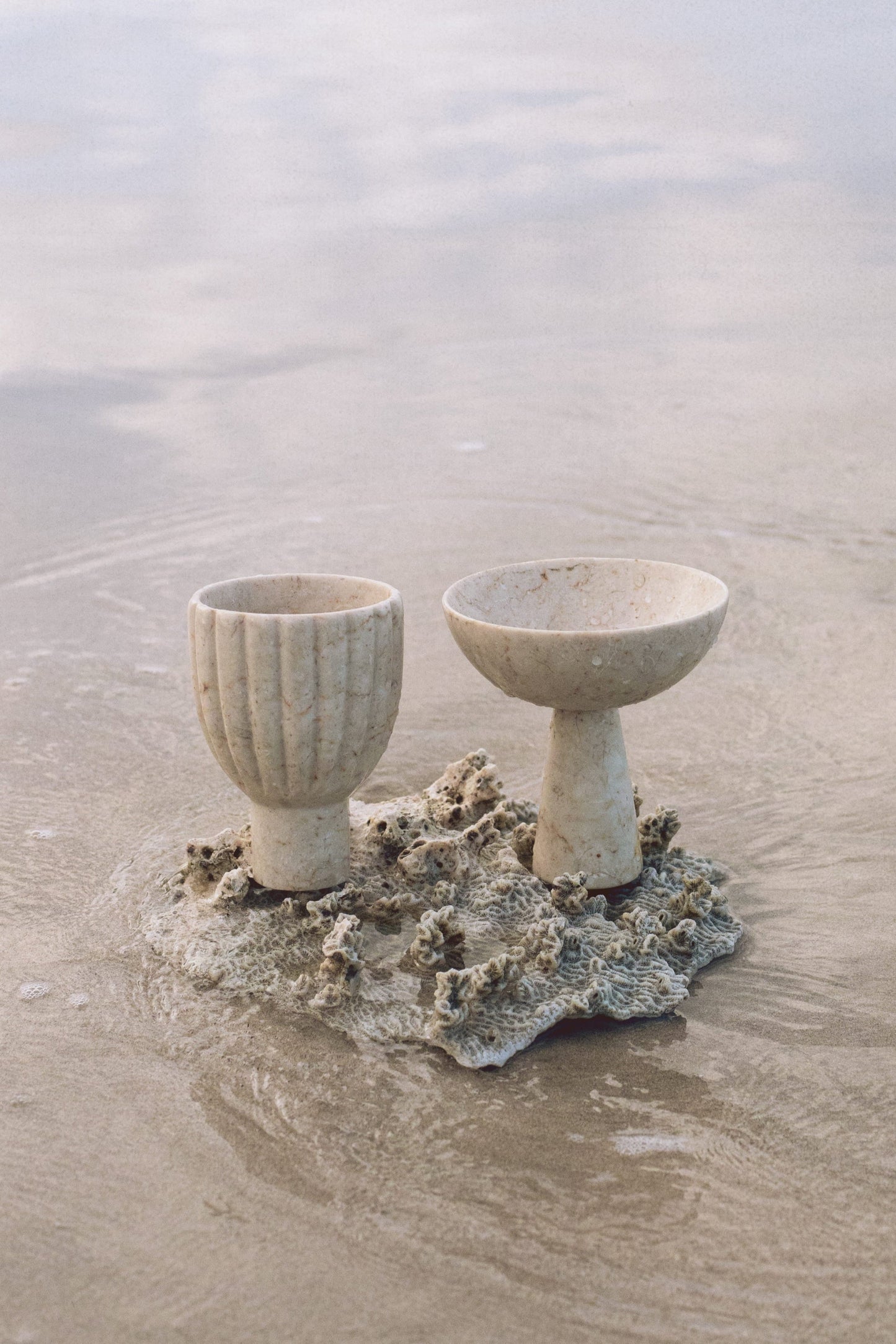 Champagne Marble Goblet