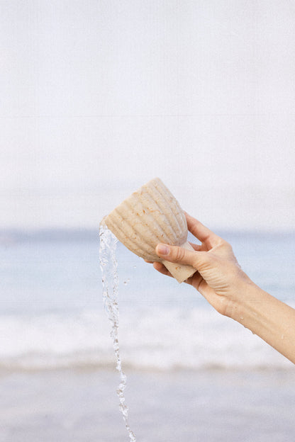 Ribbed Marble Goblet