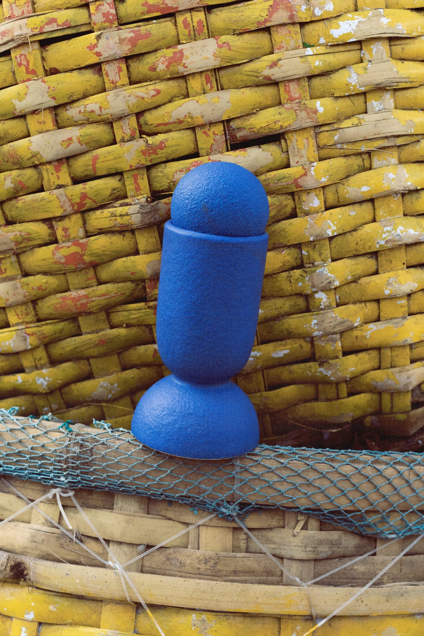 Aura Scented Sculpture Candle Indigo