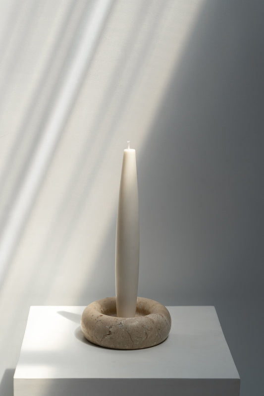 Moon Marble Candle Holder