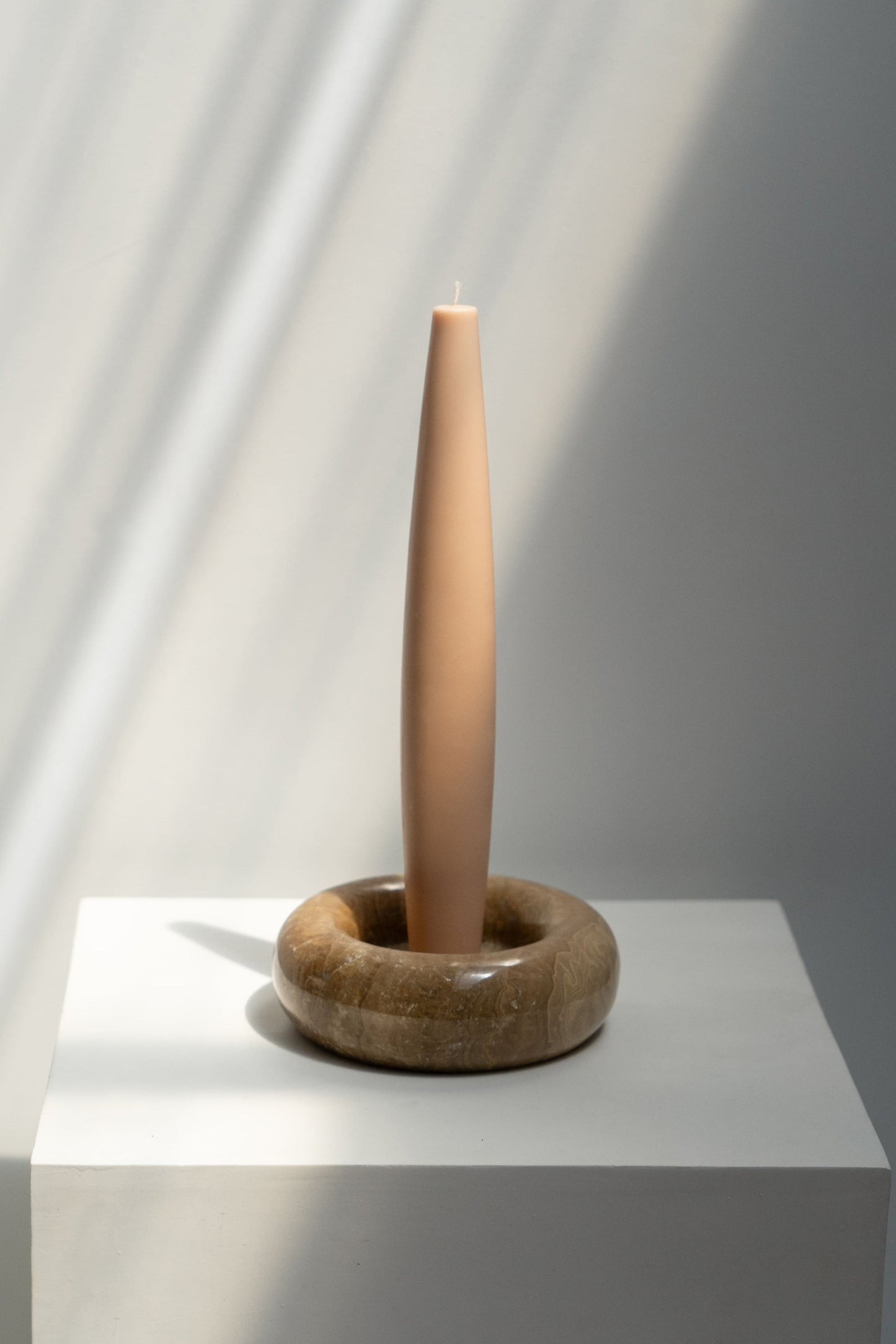 Moon Marble Candle Holder