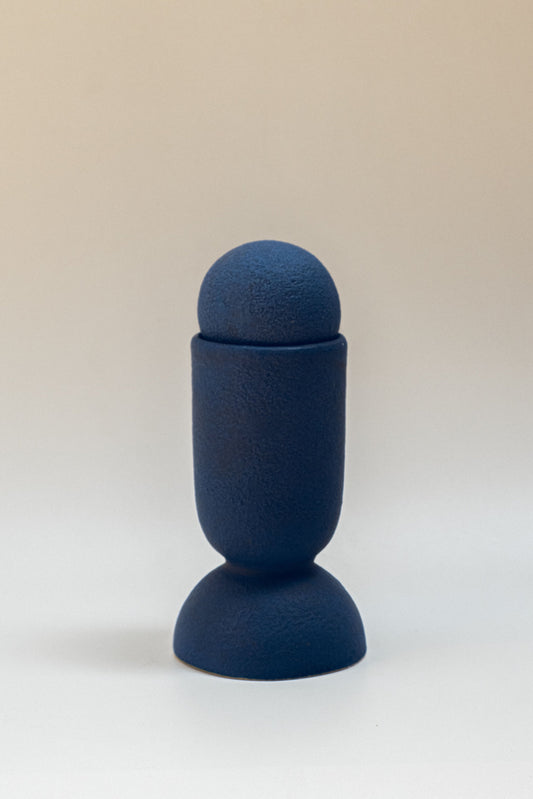 Aura Scented Sculpture Candle Indigo