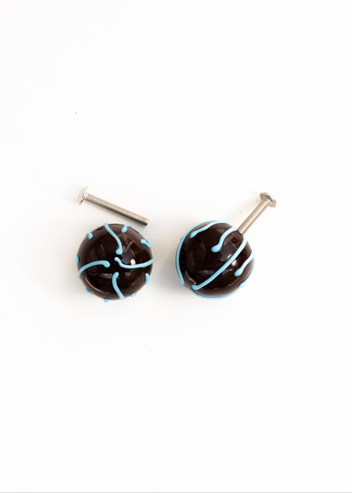 Striped Recycled Glass Knobs