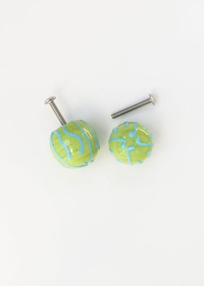 Striped Recycled Glass Knobs