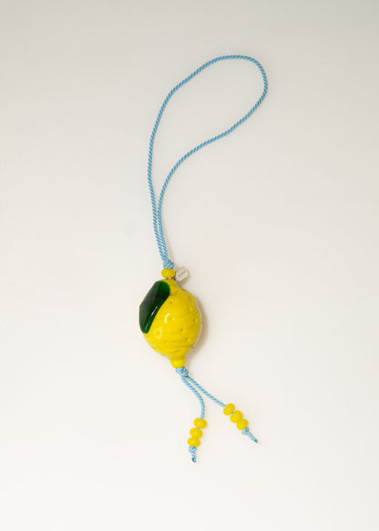Glass Lemon 02 Bag Charm