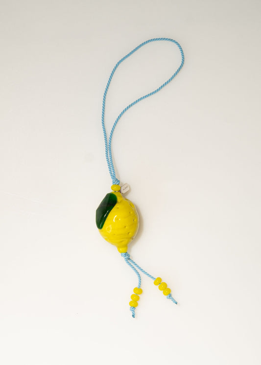 Glass Lemon 02 Bag Charm