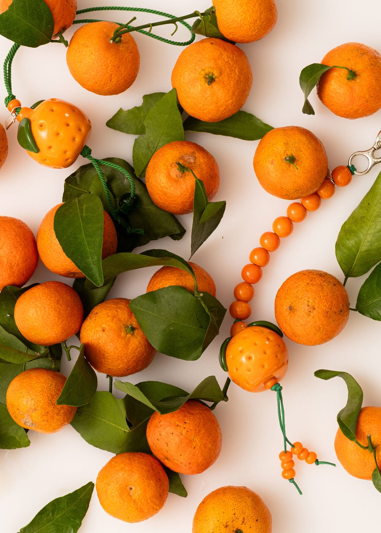 Glass Orange 02 Bag Charm