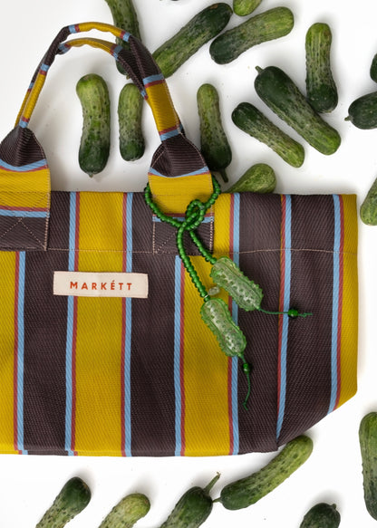 Glass Double Pickles Keychain