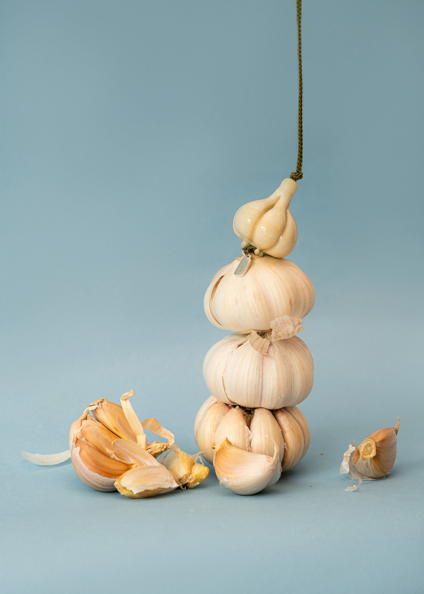Garlic Glass Pendant Necklace