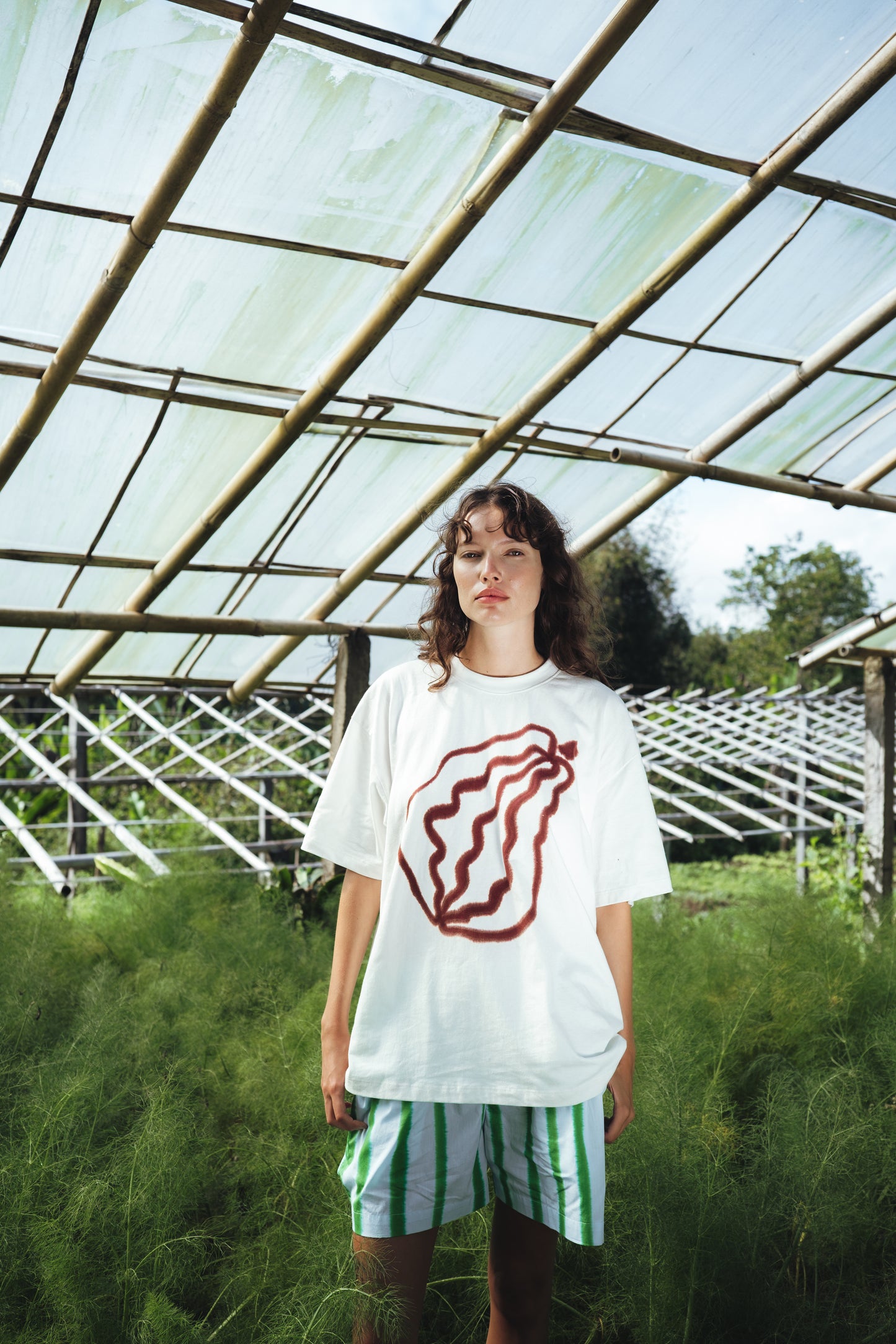 Striped Blue Green Shorts