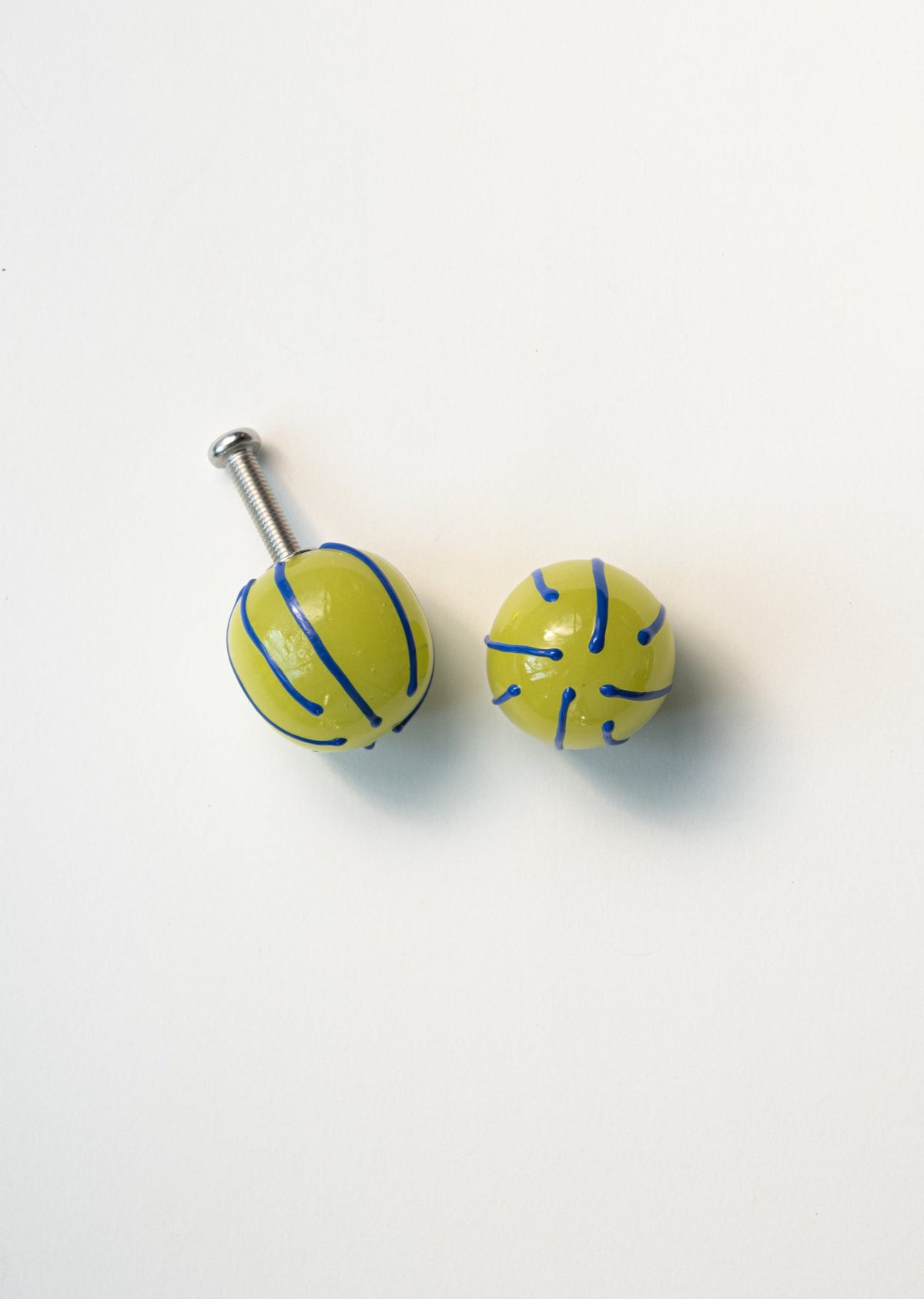 Striped Recycled Glass Knobs