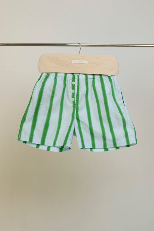 Striped Blue Green Shorts