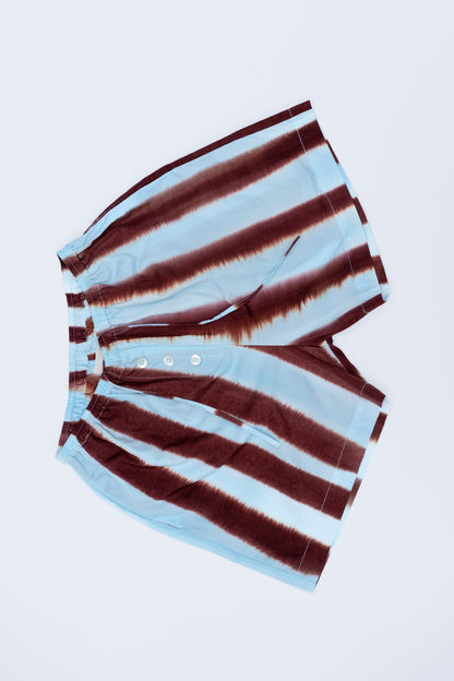 Striped Blue Cacao Shorts