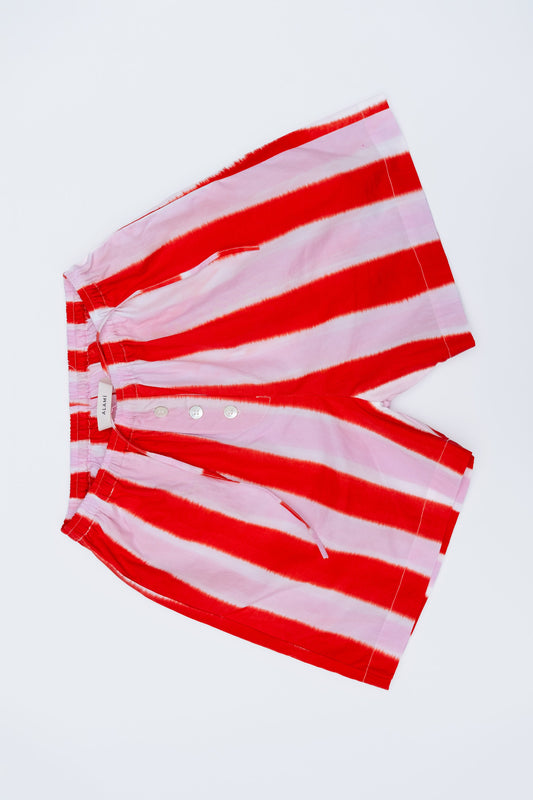Striped Pink Red Shorts