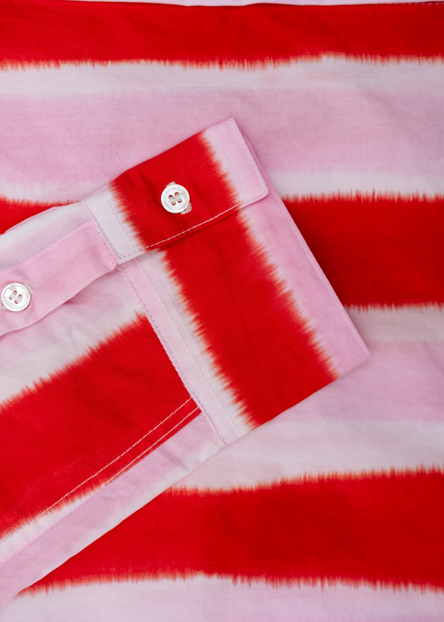 Striped Pink Red Oversized Shirt