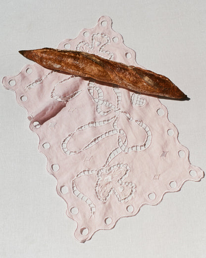 Love Birds Scalloped Napkin