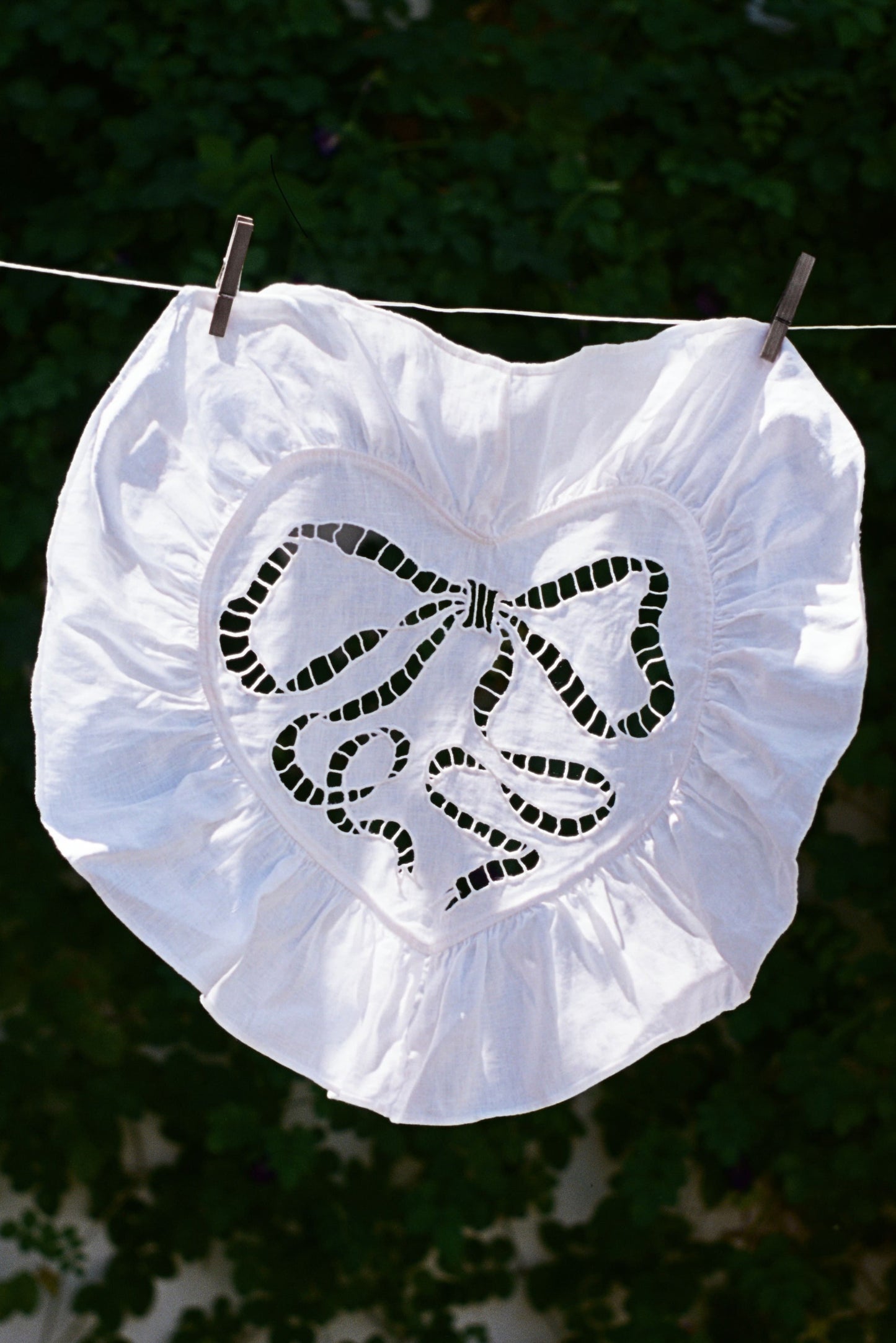 Heart Ruffle Linen Napkin