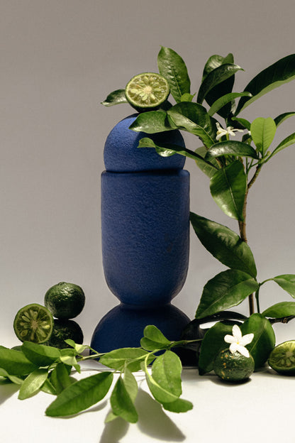 Aura Scented Sculpture Candle Indigo