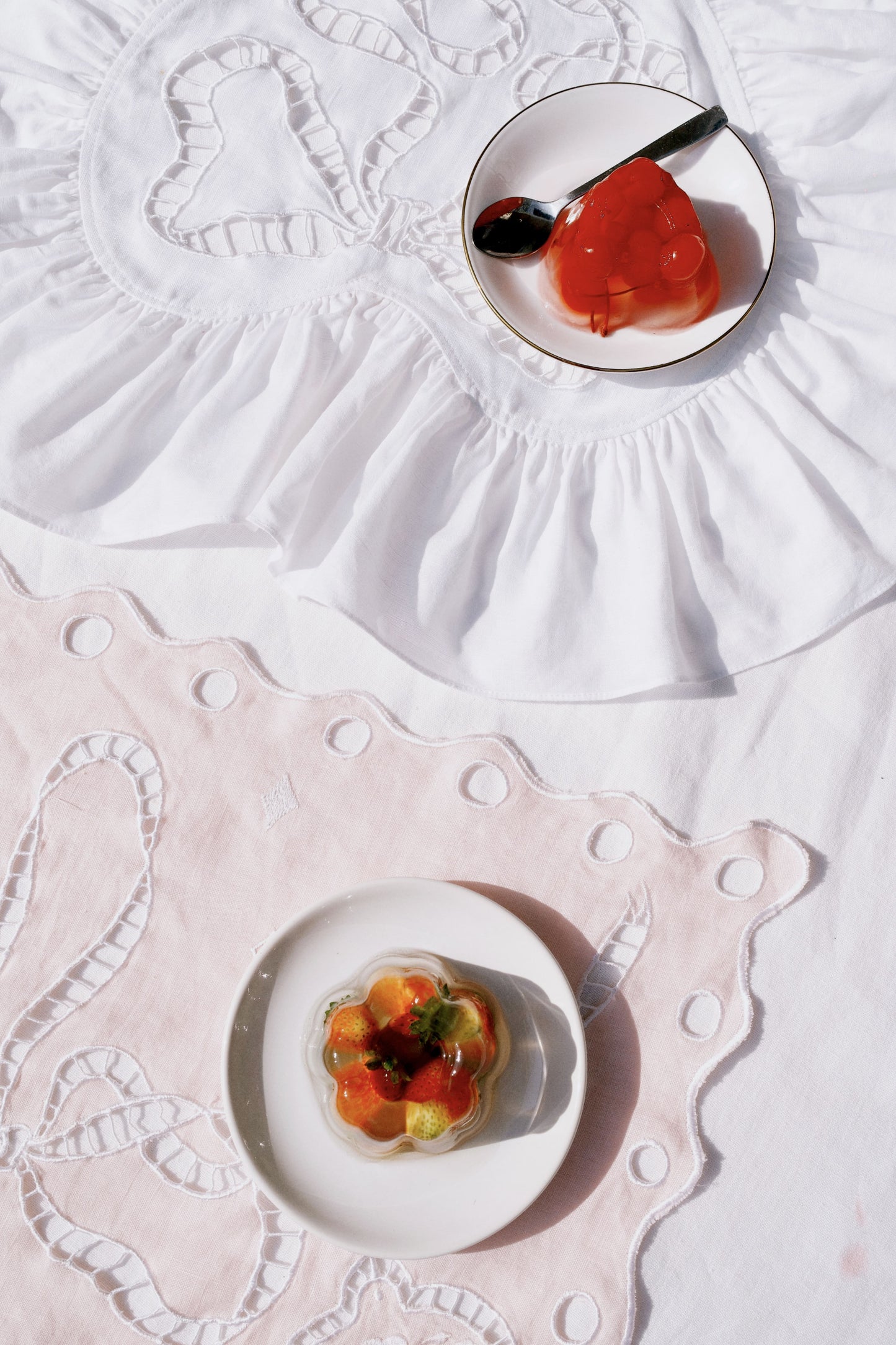 Heart Ruffle Linen Napkin