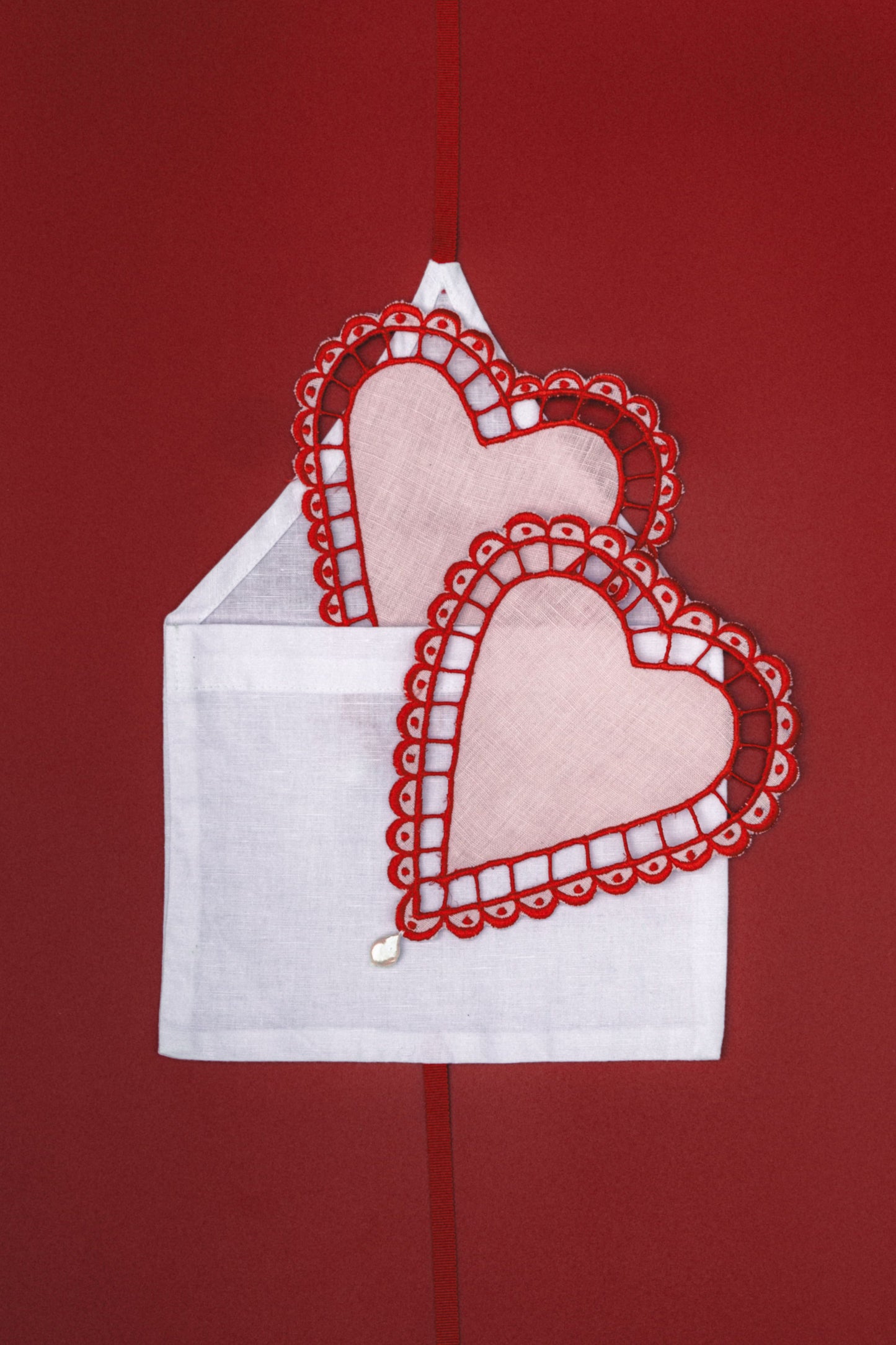 Heart Cocktail Napkins Set of 2