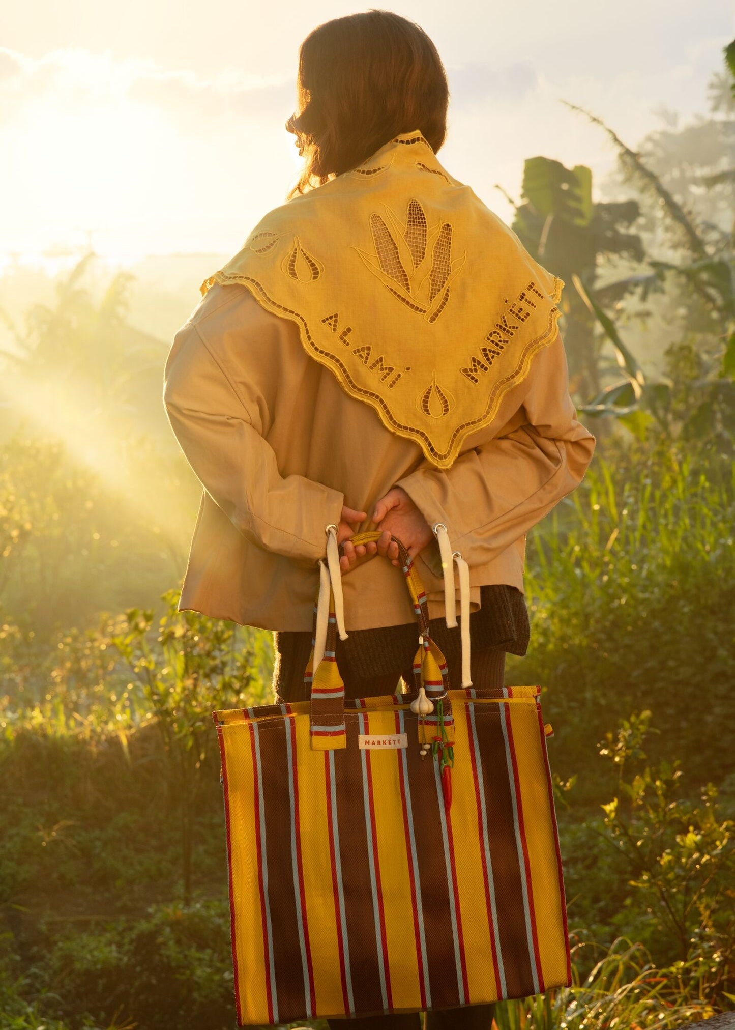 ALAMÍ x MARKÉTT Linen Scarf Mustard