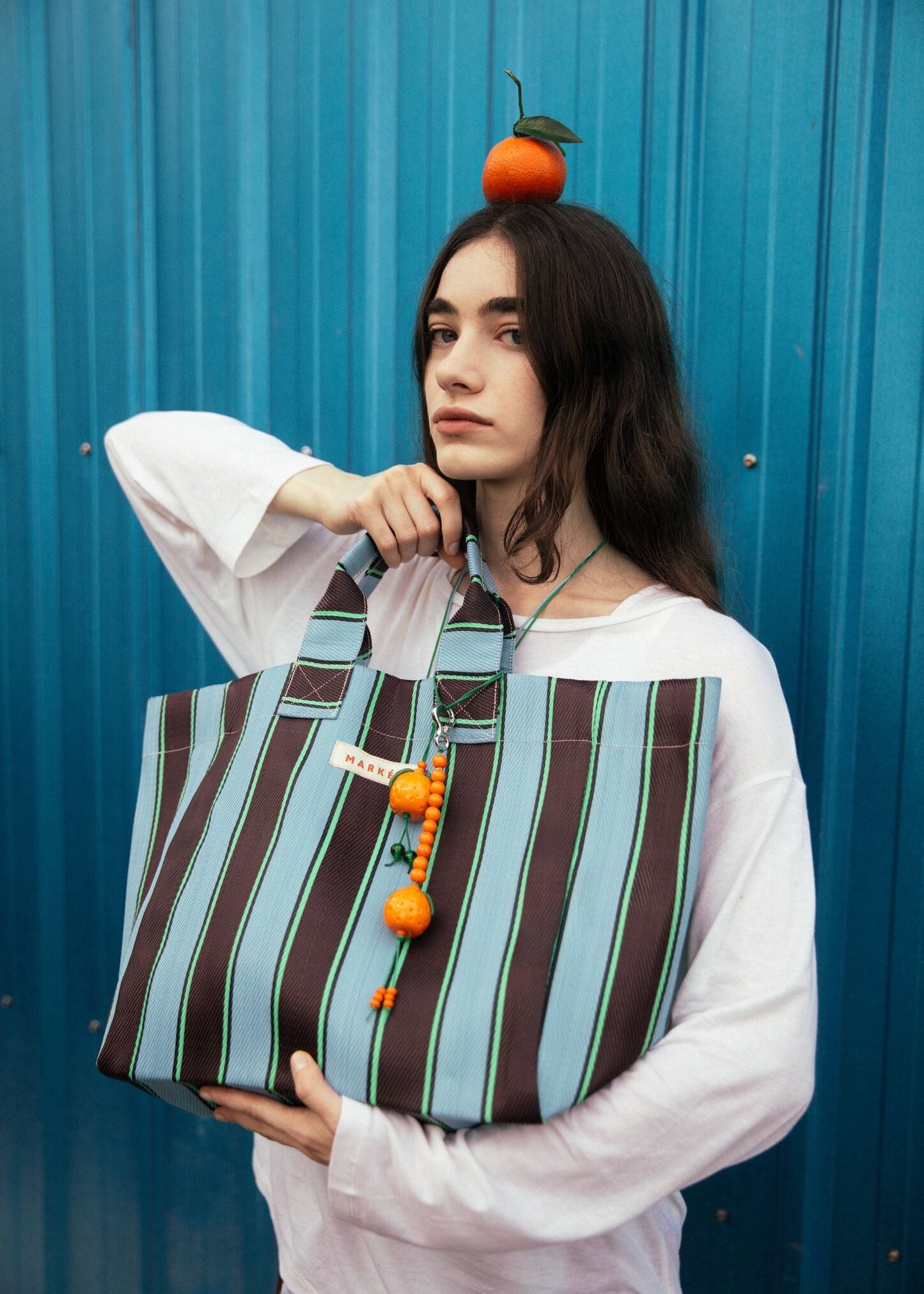 Glass Orange 02 Bag Charm