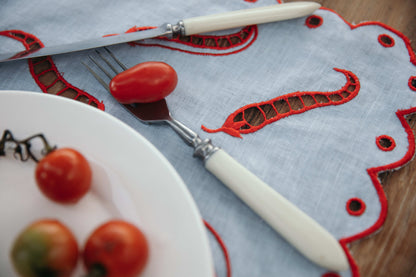 ALAMÍ x MARKÉTT Chili Napkin Blue Linen