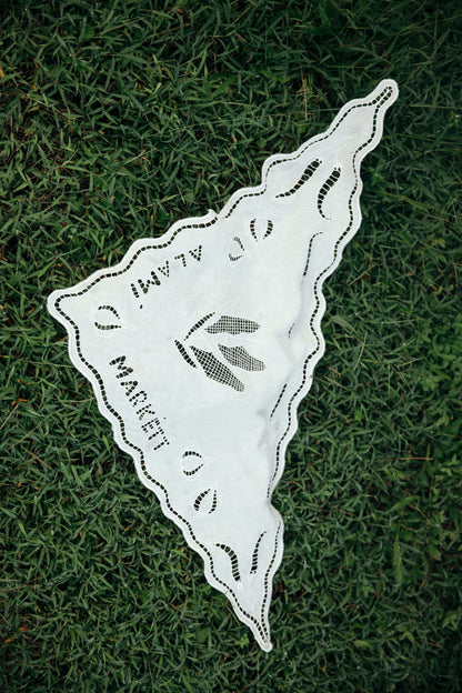 ALAMÍ x MARKÉTT Linen Scarf White