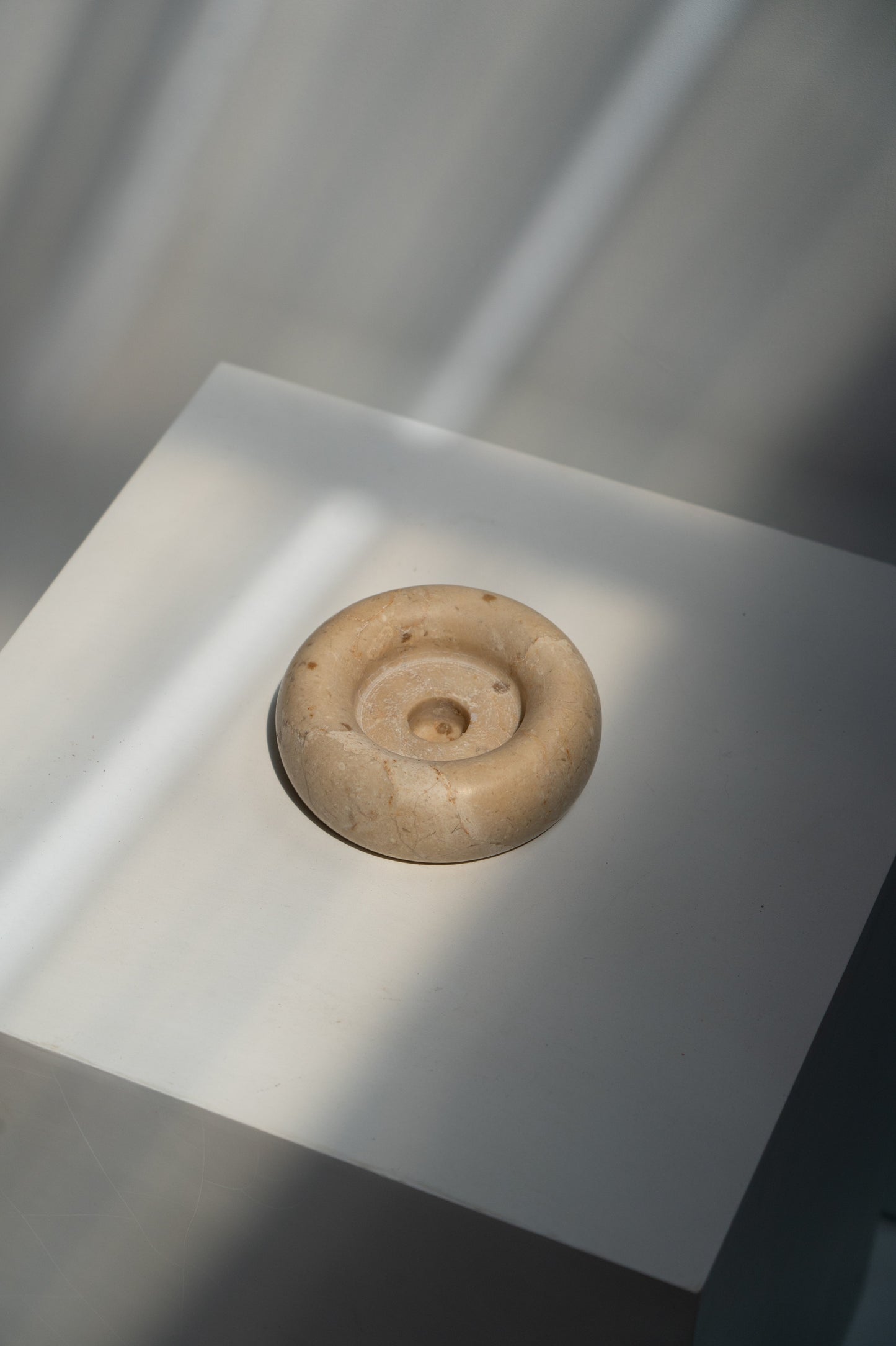 Moon Marble Candle Holder